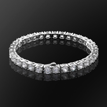 Bling 5mm Hip Hop CZ Diamond Mens Tennis Bracelet