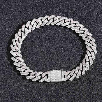 Modern 10mm Iced Out Cuban Link Bracelet for Men