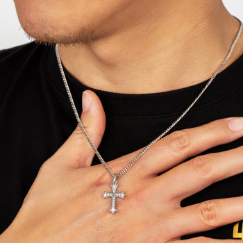   New Arrival 0.33 Carats VVS1 Moissanite Cross Pendant for Men