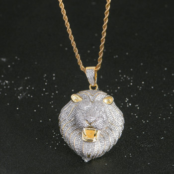 Lovely Lion Pendant with Stainless Steel Chain