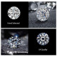 1.0 Carats Sterling Silver Rope VVS1 Moissanite Rings for Women