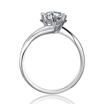 Cornelia 1.0 Carats Sterling Silver VVS1 Moissanite Rings