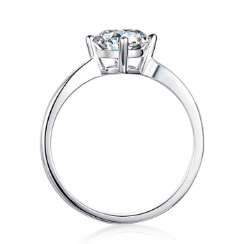 Cynthia 1.0 Carats Sterling Silver VVS1 Moissanite Rings