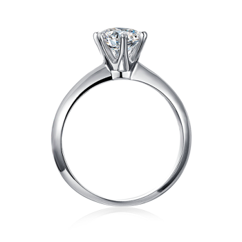 Dallas 1.0 Carats Sterling Silver VVS1 Moissanite Rings for Women