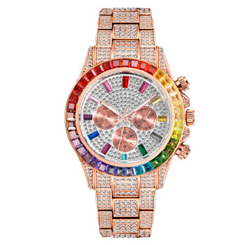 Fashion Hip Hop Iced Full Diamond Quartz Watch for Men