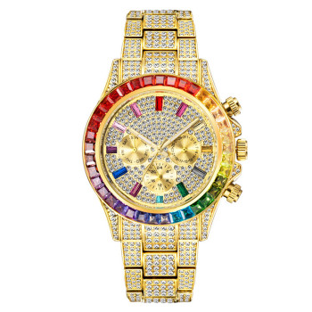 Fashion Hip Hop Iced Full Diamond Quartz Watch for Men