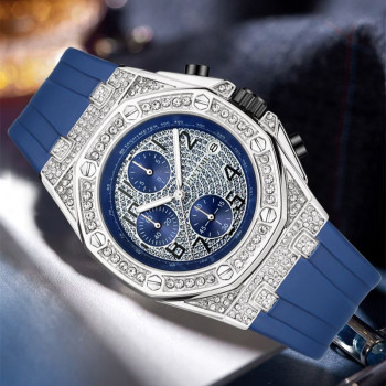 Iceforall Fashion Quartz Luminous Silicone Strap Watch (No mechanical）