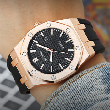 Modern Silicone Waterproof Sport Luminous Quartz Watch