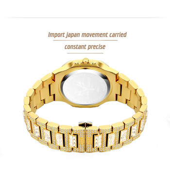 Trendy 42mm Iced Baguette Cut Men's Watch