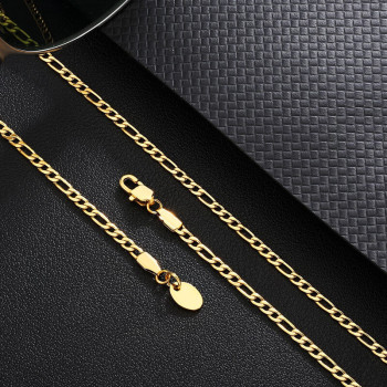 New Arrival 5mm Stainless Steel Figaro Chain for men