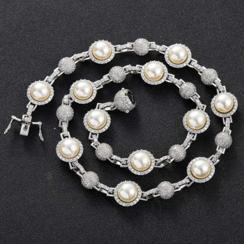 Modern Diamond Pearls Classic Chain for Men