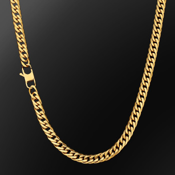 6-Sided | Fashion 8mm Miami Stainless Steel Cuban Link Chain for men