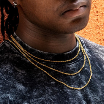 Simple Fashion 4mm Hip Hop Stainless Steel Mens Rope Chains