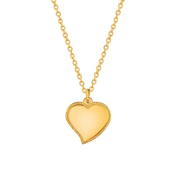 Girls Fashion 18K Gold Love Pendant Necklace for Women